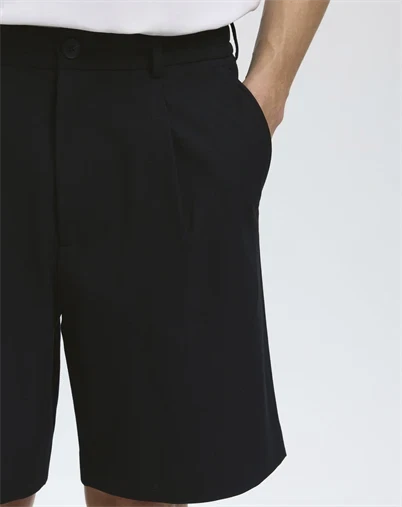 Selected - Slim Regular Finn Flex Shorts - Black
